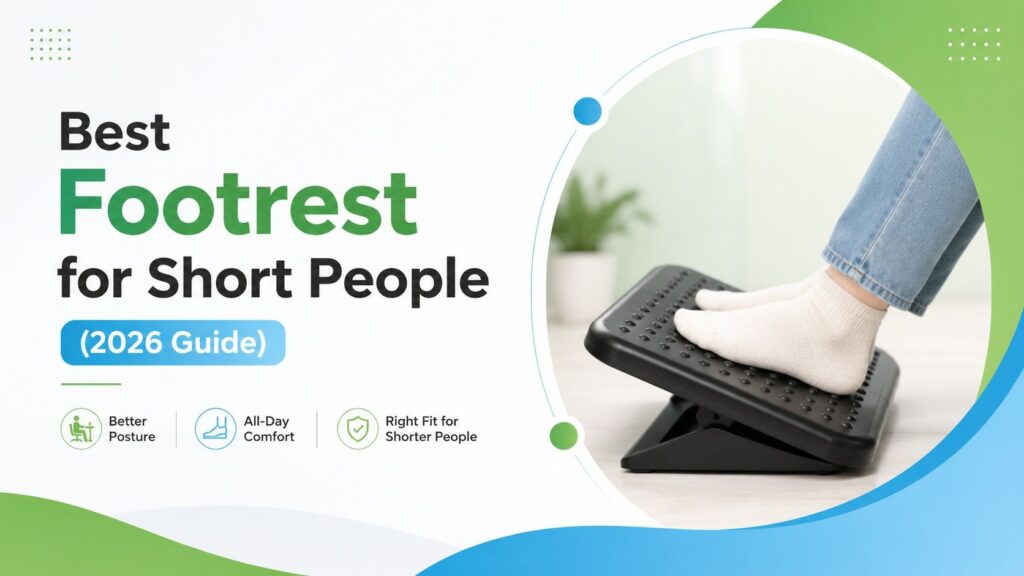 Best footrest for short people with a comfortable under desk footrest setup