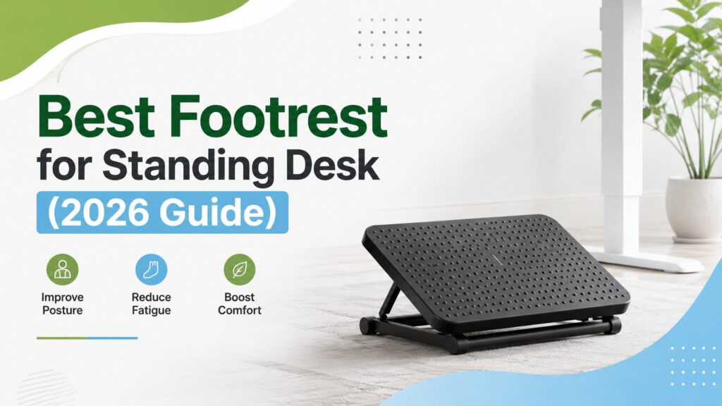 Best footrest for standing desk with ergonomic design for improved comfort and posture