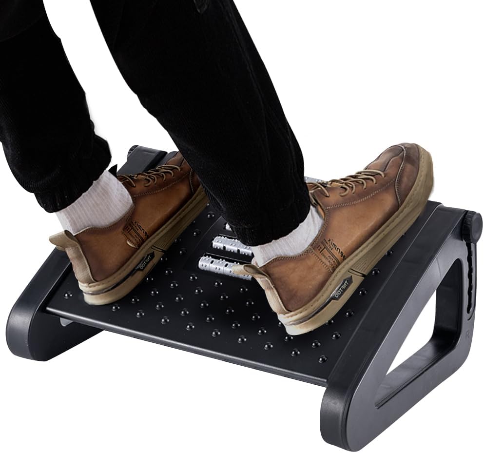 CasaZenith adjustable footrest with six height settings for short people