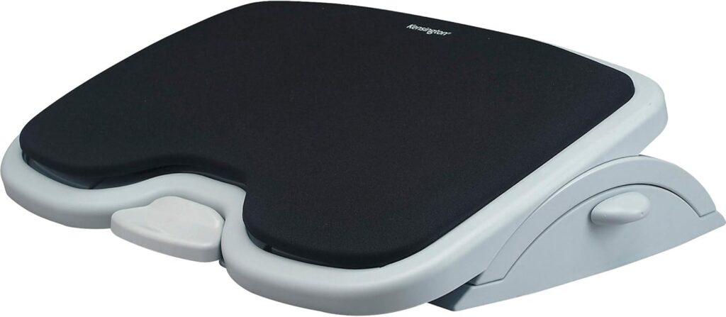 Kensington SmartFit footrest with foot-pedal height adjustment