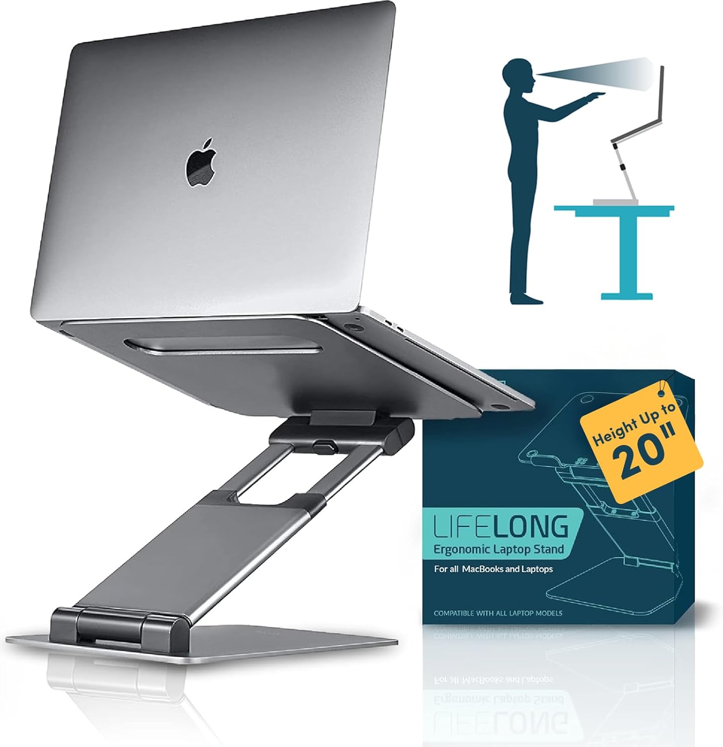 Lifelong UPRYZE Aluminum Adjustable Laptop Stand