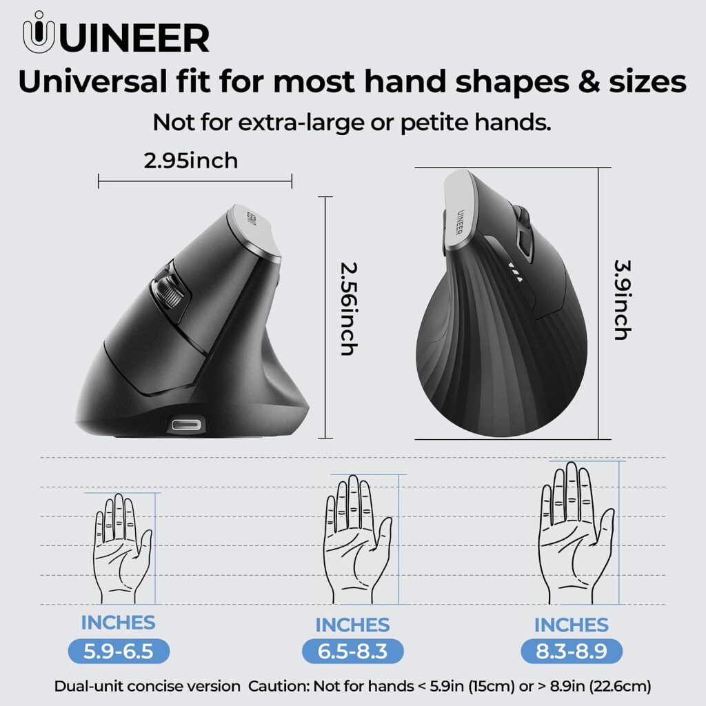 Uineer Ergonomic Vertical Mouse