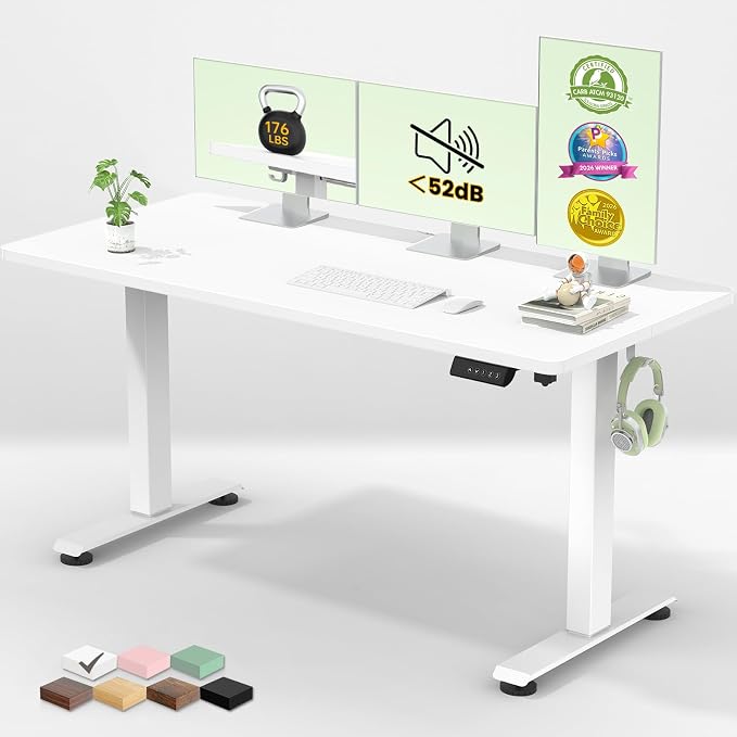 Veken 55 Inch Large Electric Standing Desk
