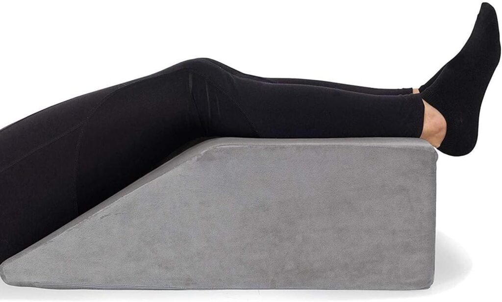 AllSett Health Leg Elevation Pillow Plush Grey