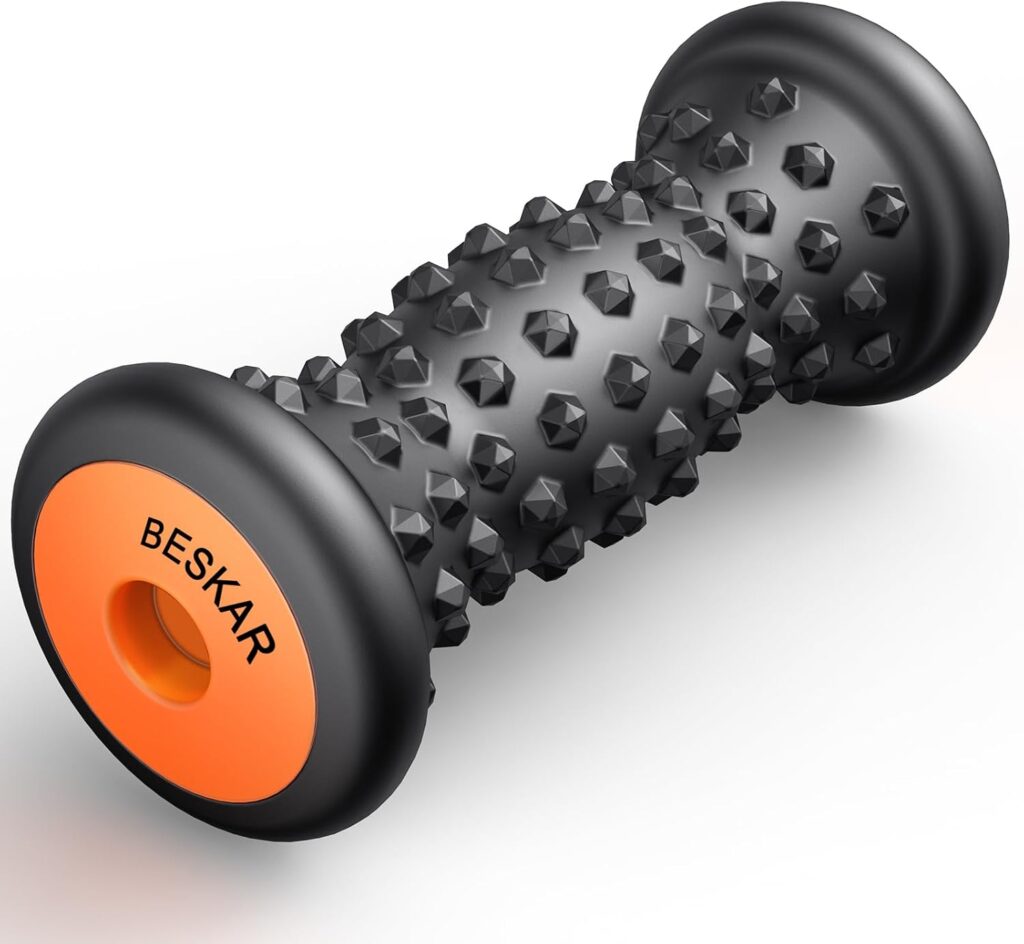 BESKAR portable foot massager roller for plantar fasciitis relief