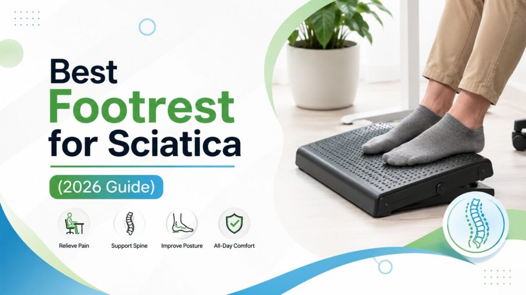 Best footrest for sciatica with ergonomic under desk support