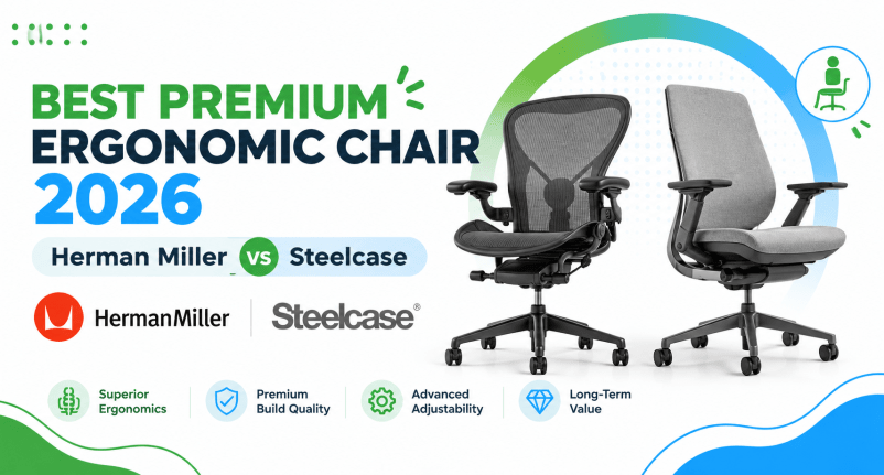 Best Premium Ergonomic Chair 2026 (Herman Miller vs Steelcase)