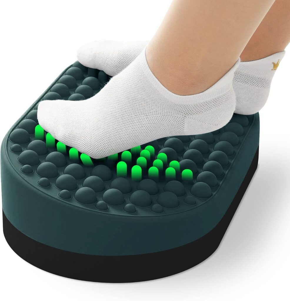 DIKDOC silicone ottoman foot massager for plantar fasciitis relief