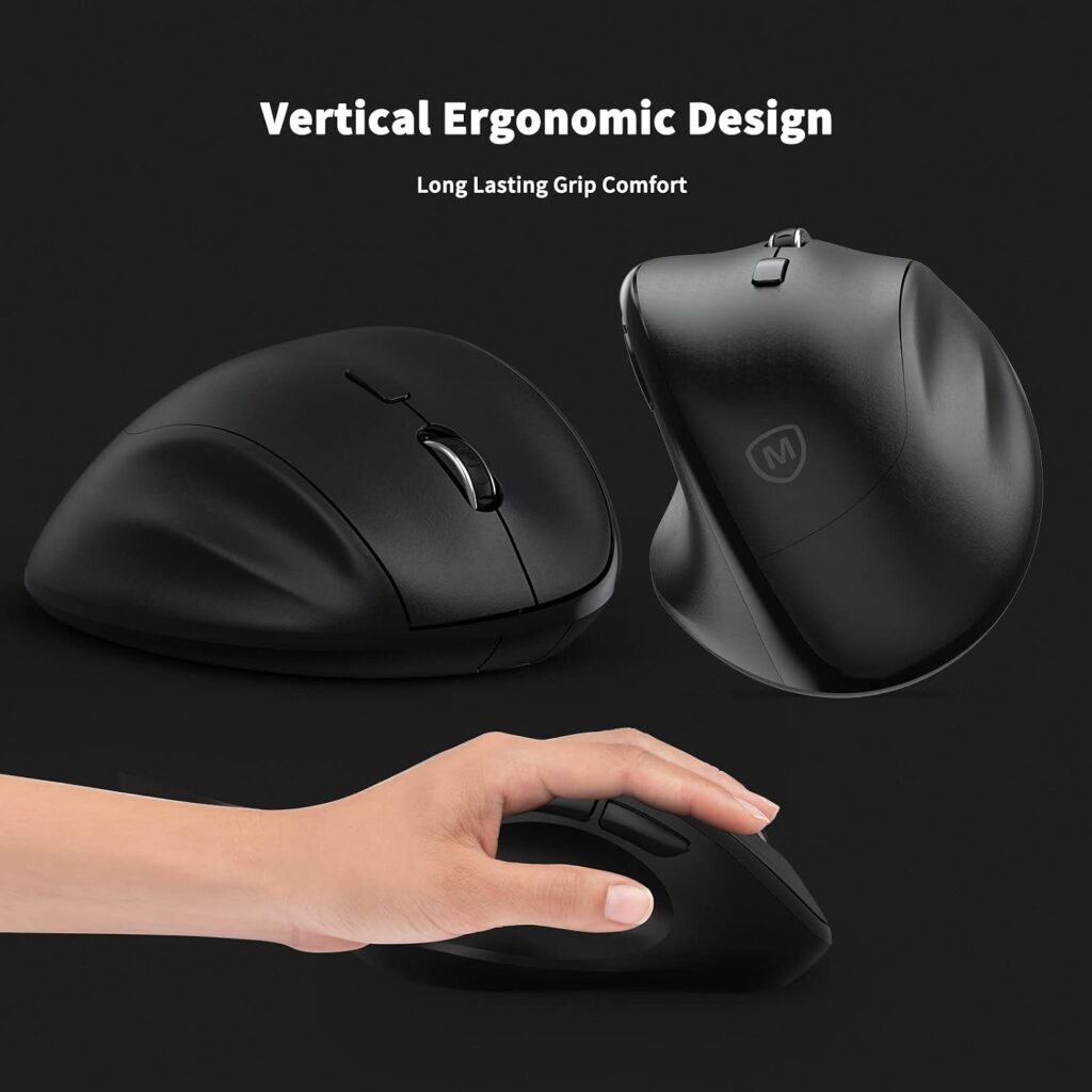 Ergonomic Wireless Mouse With USB