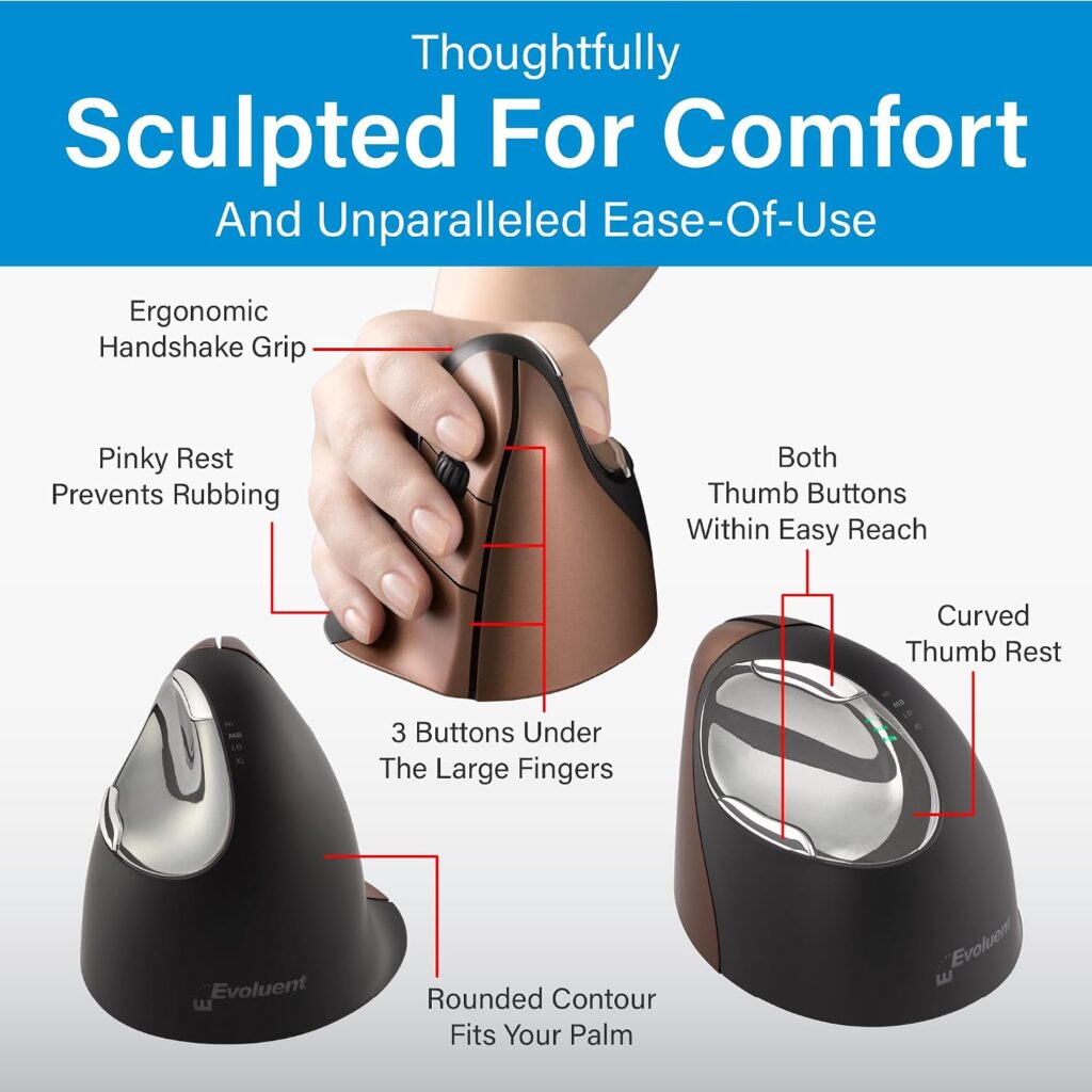 Evoluent - Inventor of The Vertical Mouse - VM4SW Ergonomic Vertical Mouse
