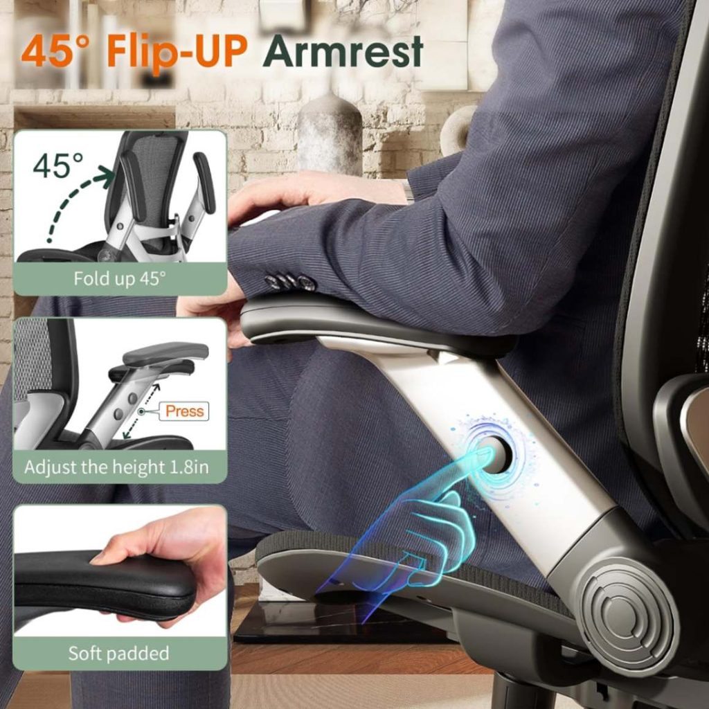 GABRYLLY Ergonomic Office Chair (High Back, Headrest)