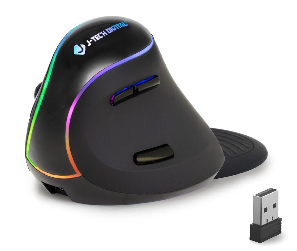 J-Tech Digital Ergonomic mouse with Wireless Connection