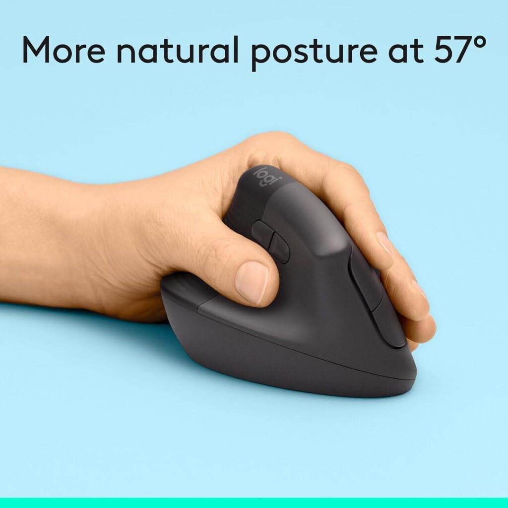 Logitech Lift Vertical Ergonomic Wireless Mouse