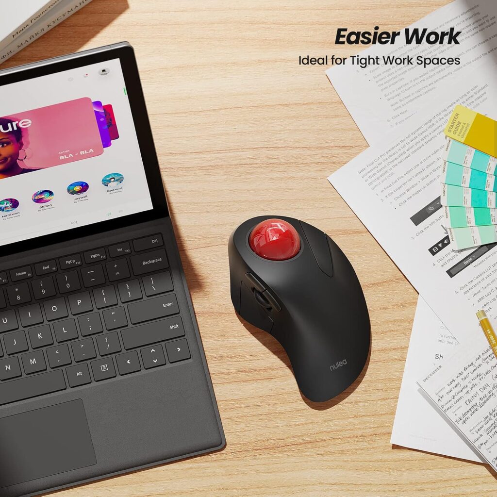Nulea M505A Wireless Trackball Mouse