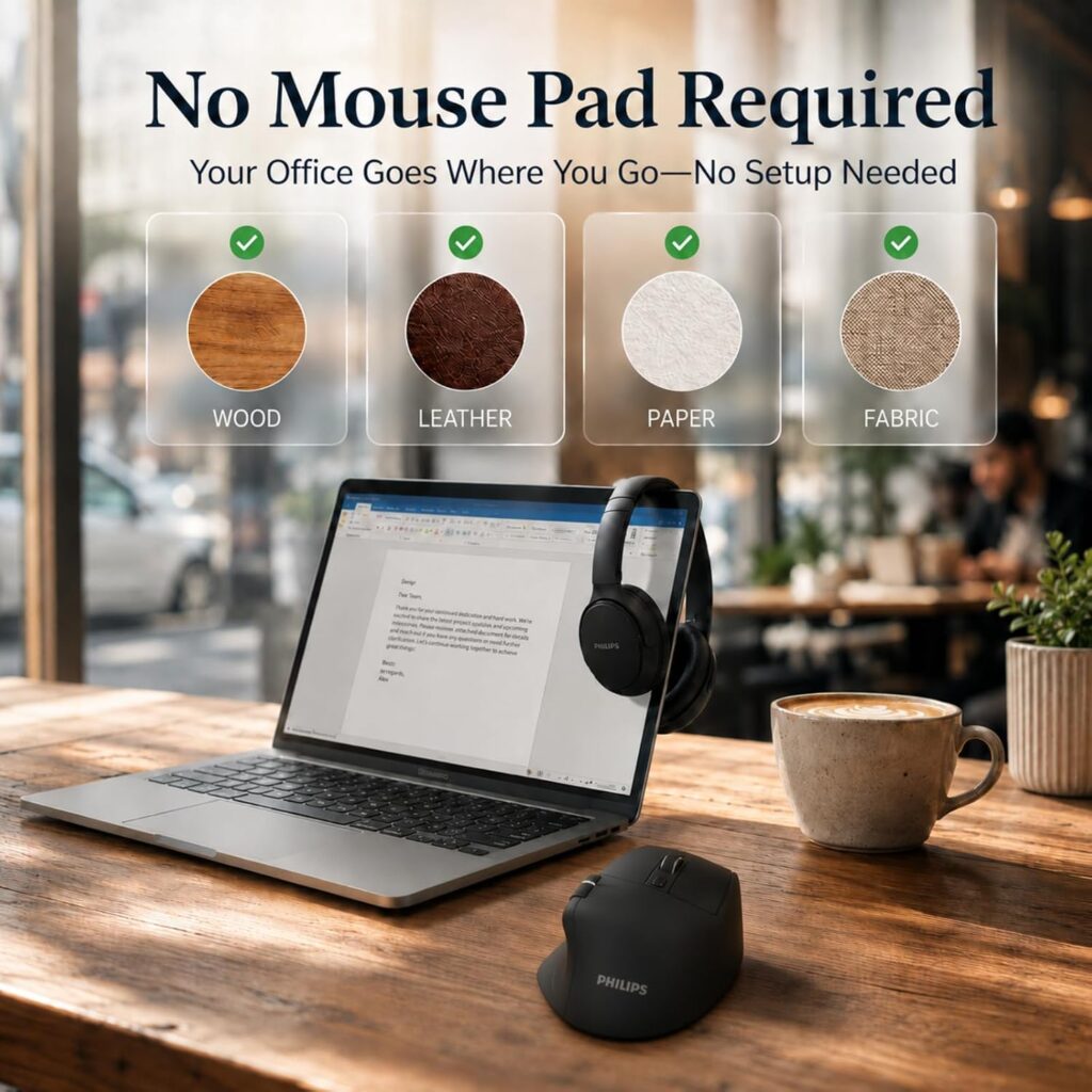 PHILIPS Ergonomic Wireless Mouse