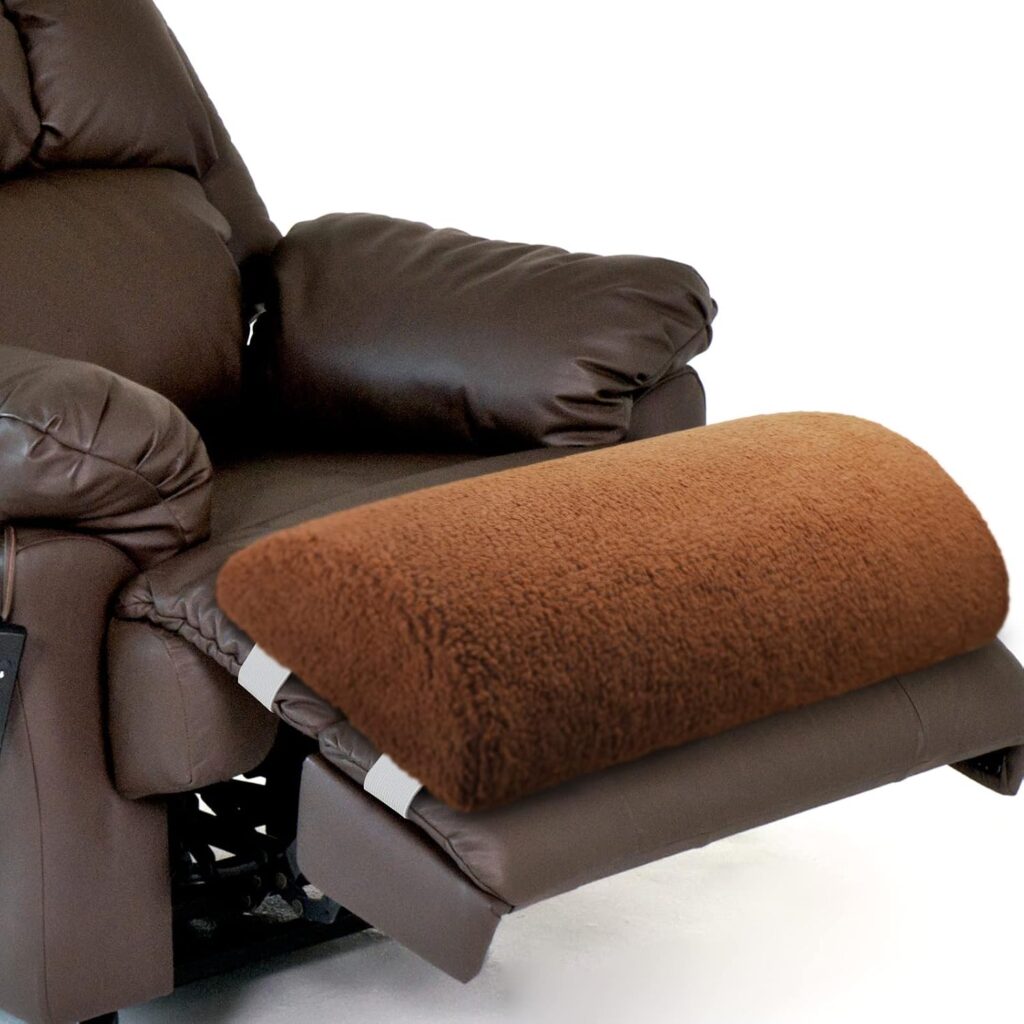 Wesiti Recliner Leg Rest Cushion Footrest Pillow Brown