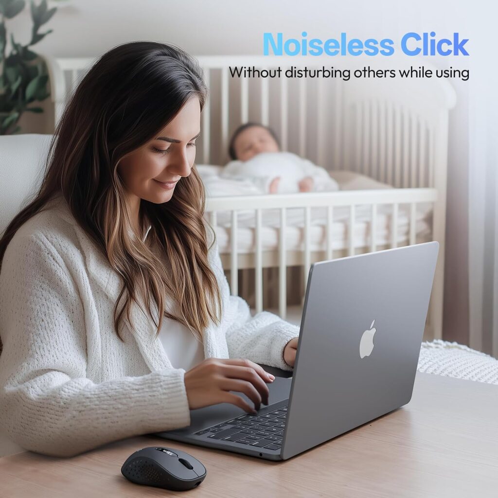 XBG B15Pro Tri-Mode Wireless Bluetooth Mouse with LED Display for Laptop