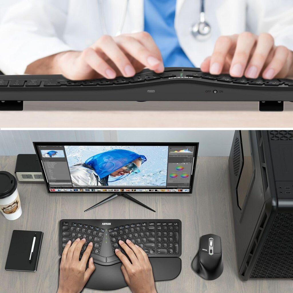 Arteck Split Ergonomic Keyboard