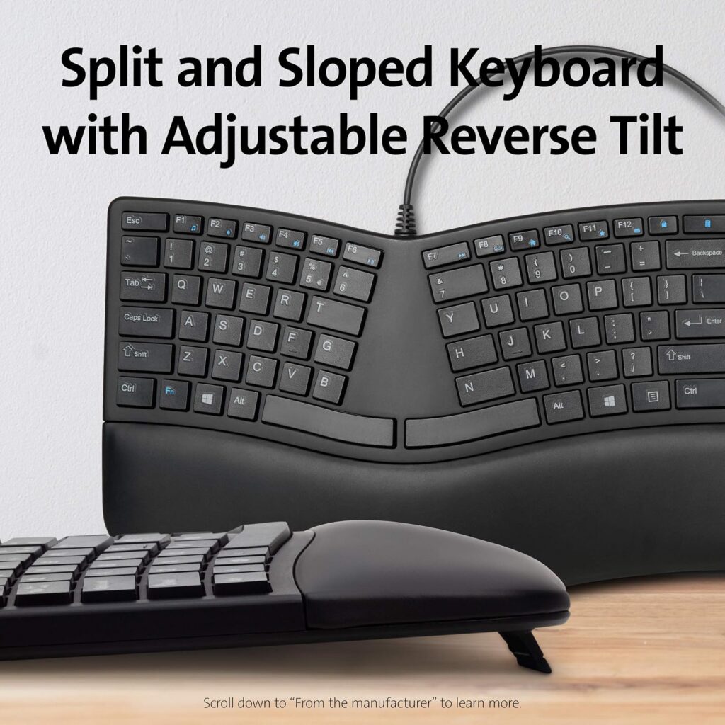 Kensington Pro Fit Ergonomic Wired Keyboard