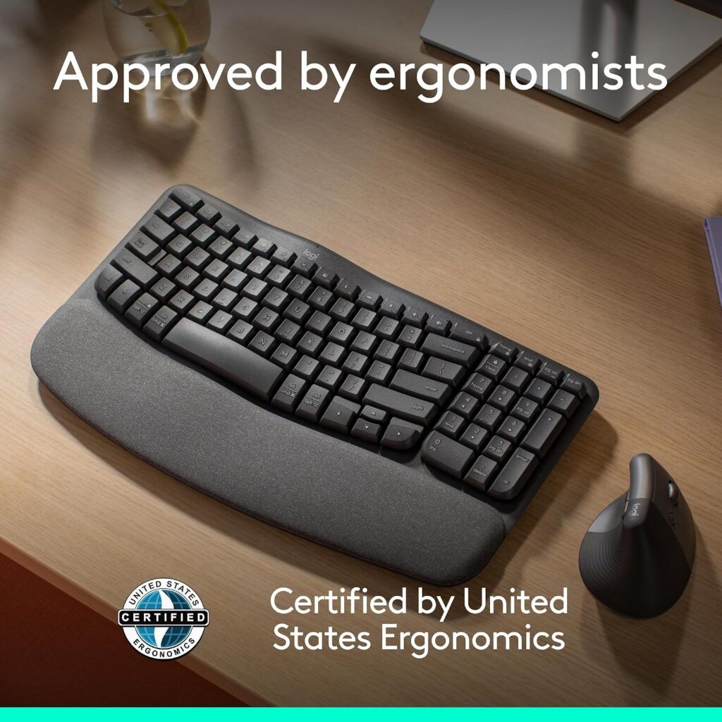 Logitech Wave Keys Ergonomic Wireless Keyboard