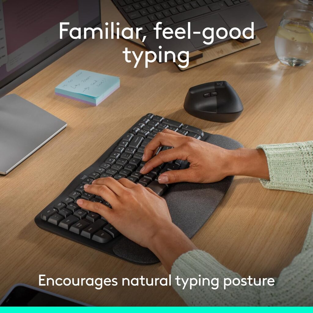 Logitech Wave Keys Ergonomic Wireless Keyboard