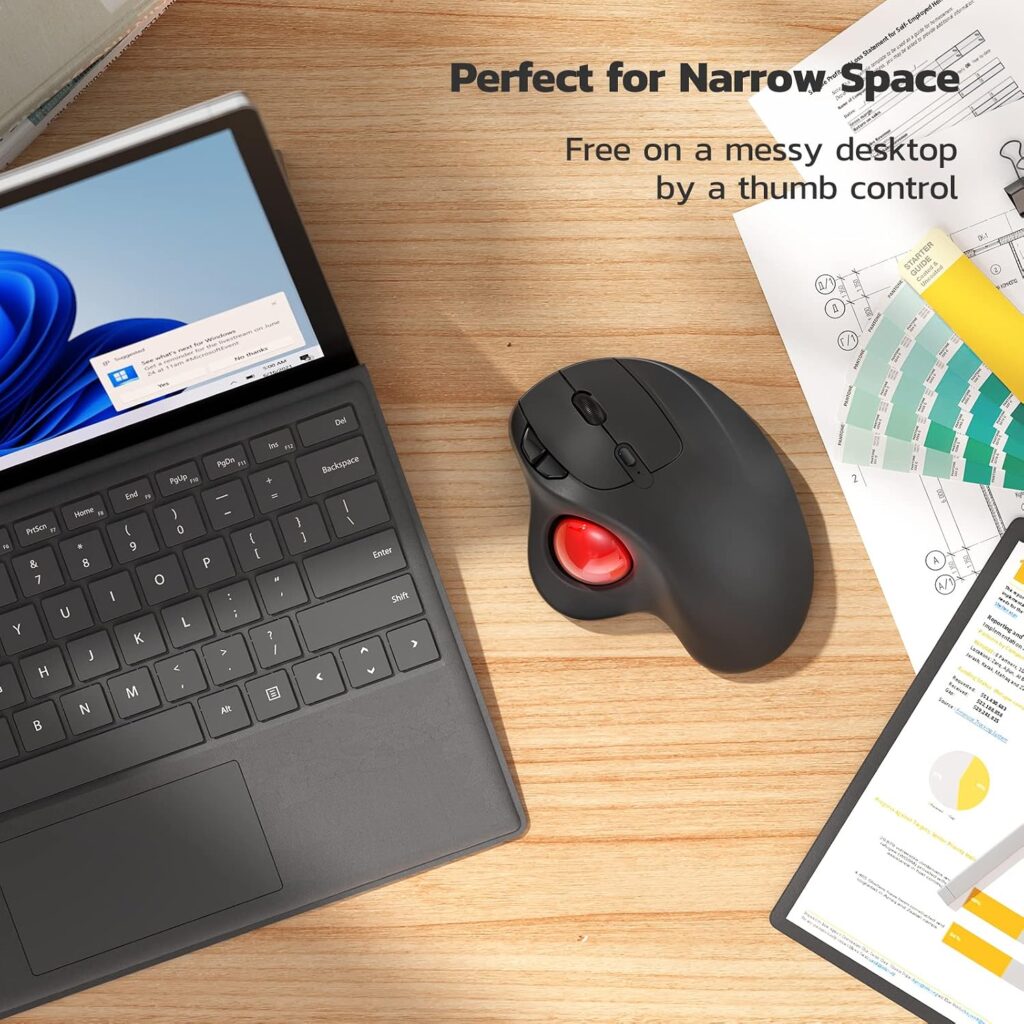 Nulea M501 Wireless Trackball Mouse