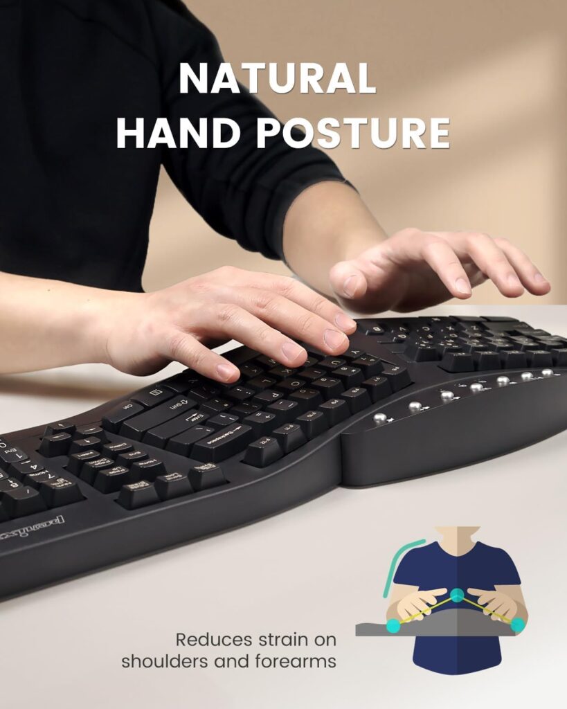 Perixx PERIBOARD-512B Wired Ergonomic Keyboard