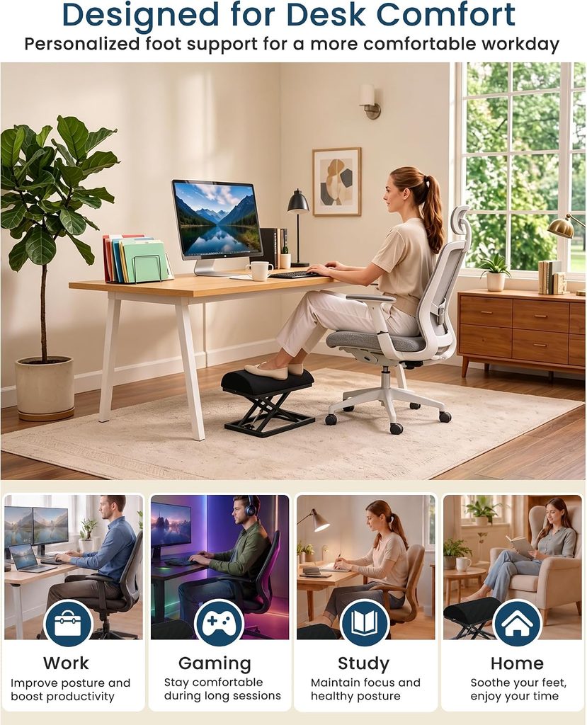 Wikabex Step-to-Adjust Foot Rest: Best Premium