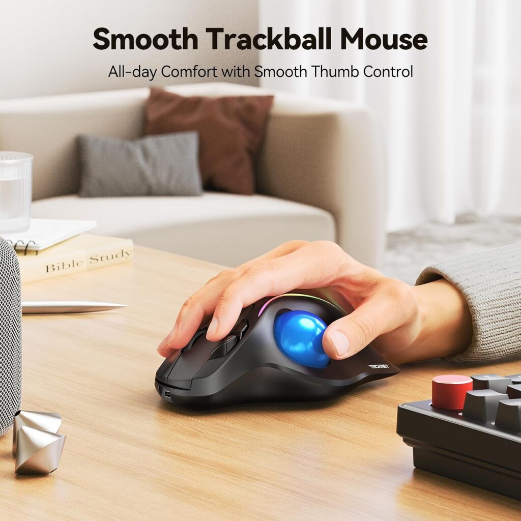 TECKNET Eireless Trackball Mouse