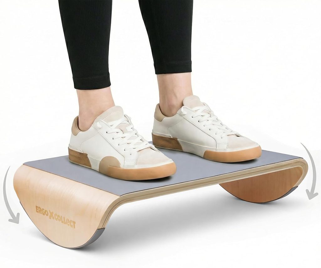 ERGO COLLECT Wood Rocking Footrest: Best 2-in-1 Rocker and Balance Board